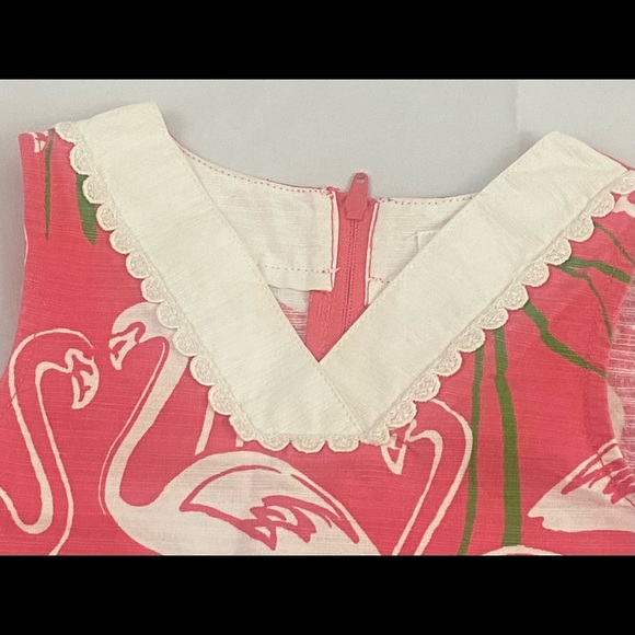 Gymboree Coral Flamingo Shift Dress Size 4 - Picture 8 of 12